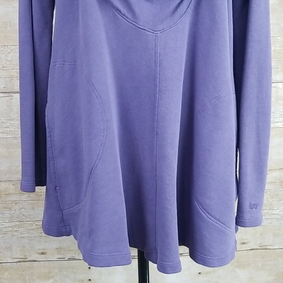 Lucy Shawl Neck Long Sleeve Tunic Top - Picture 4 of 10